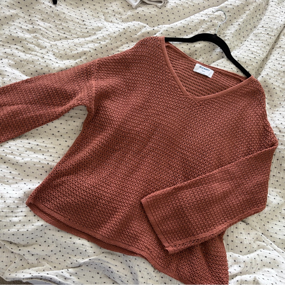 2/$15! Rust Knit Sweater
